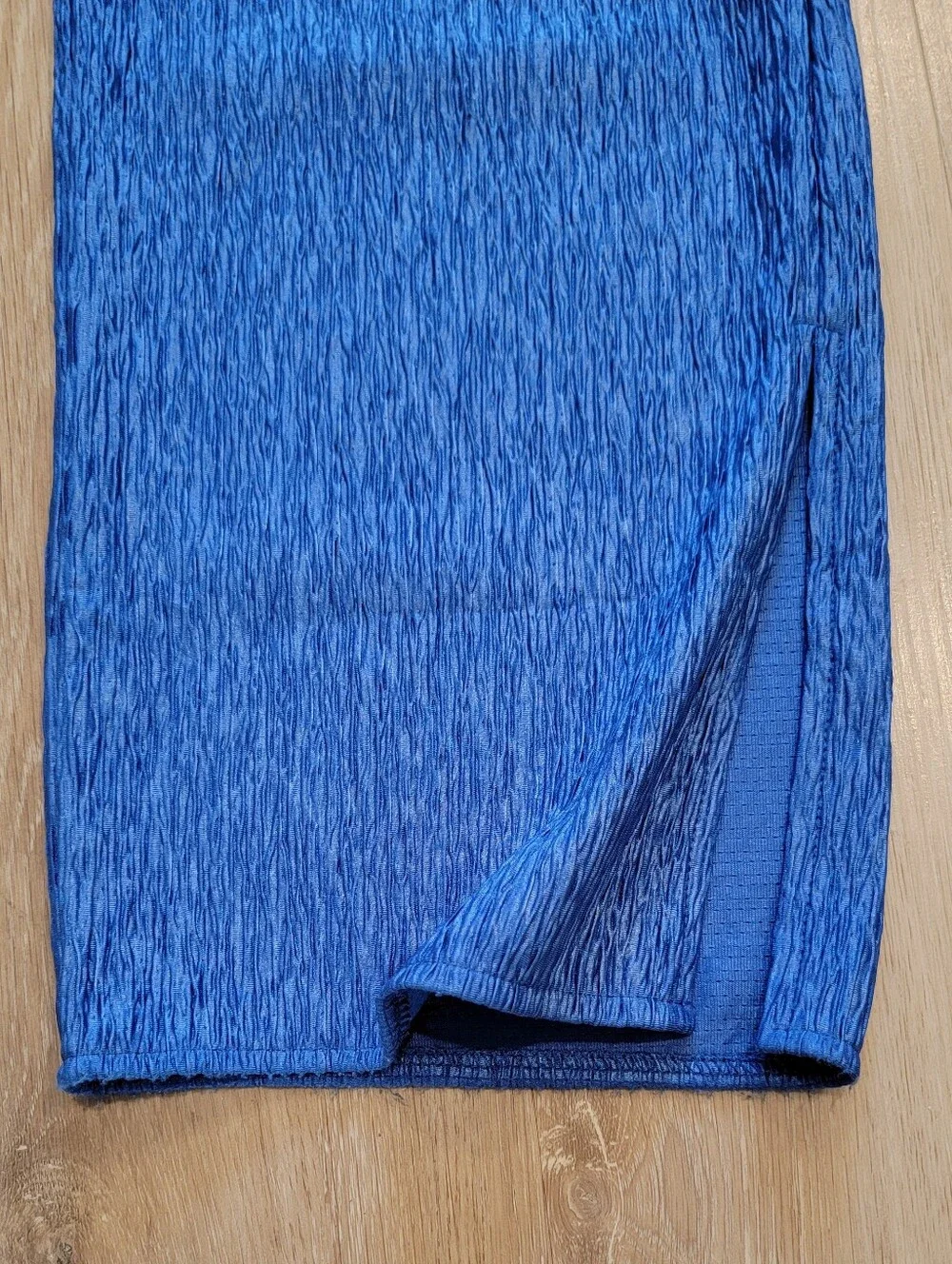 Nasty Gal textured blue pants
